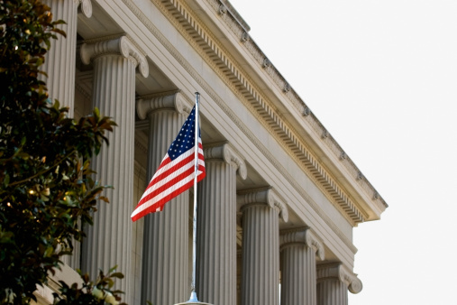 Capitol Building and Flag
