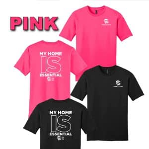 My Home IS Essential t-shirt (PINK)