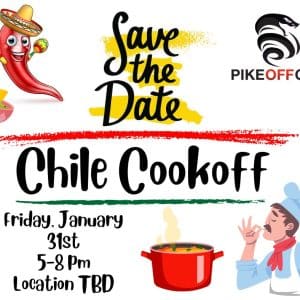 Chili Cookoff Friday January 31, 2025 from 5-8pm